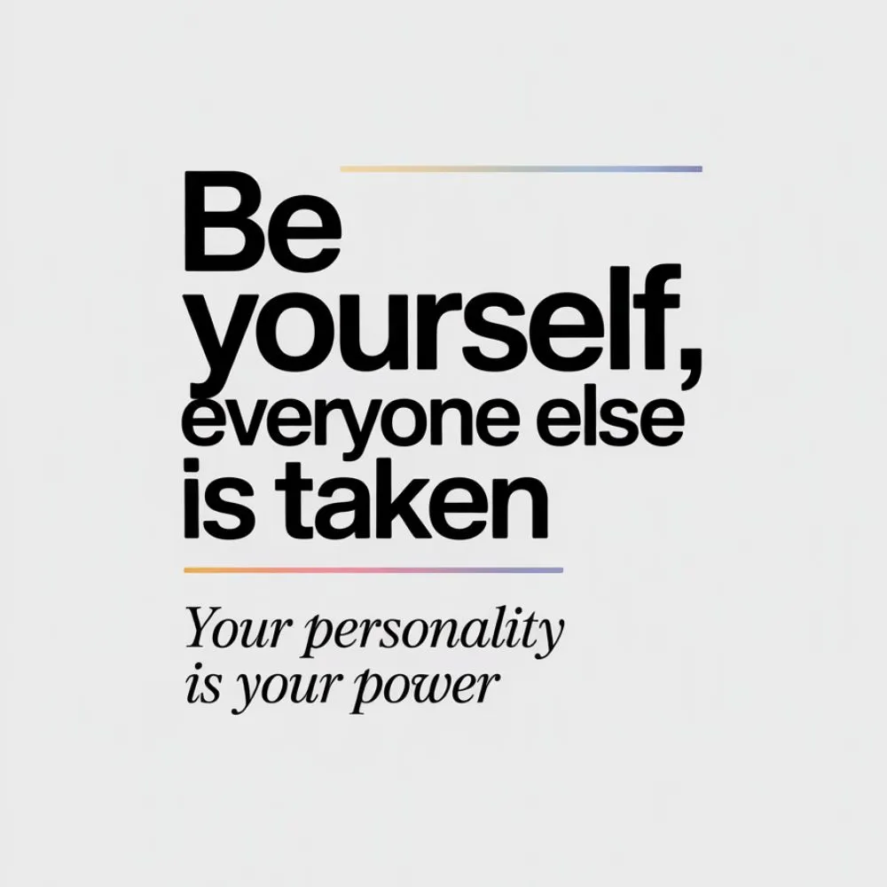 Inspirational Best Captions About Personality