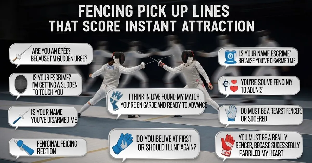 Fencing Pick Up Lines