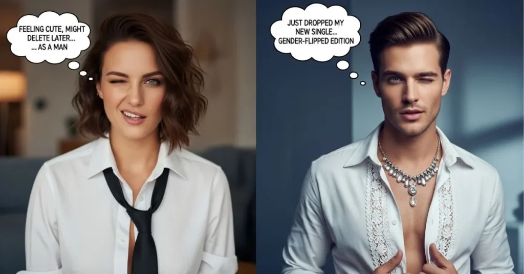 Flirty Gender Swap Captions
