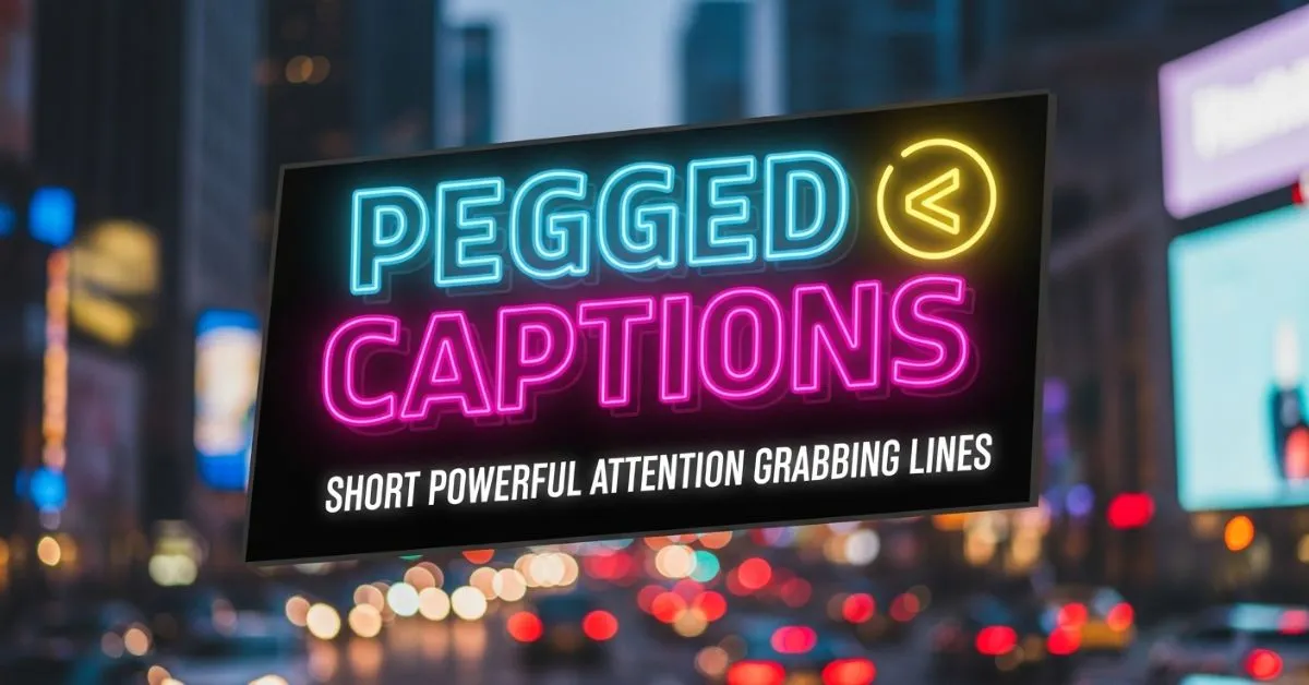Pegged Captions