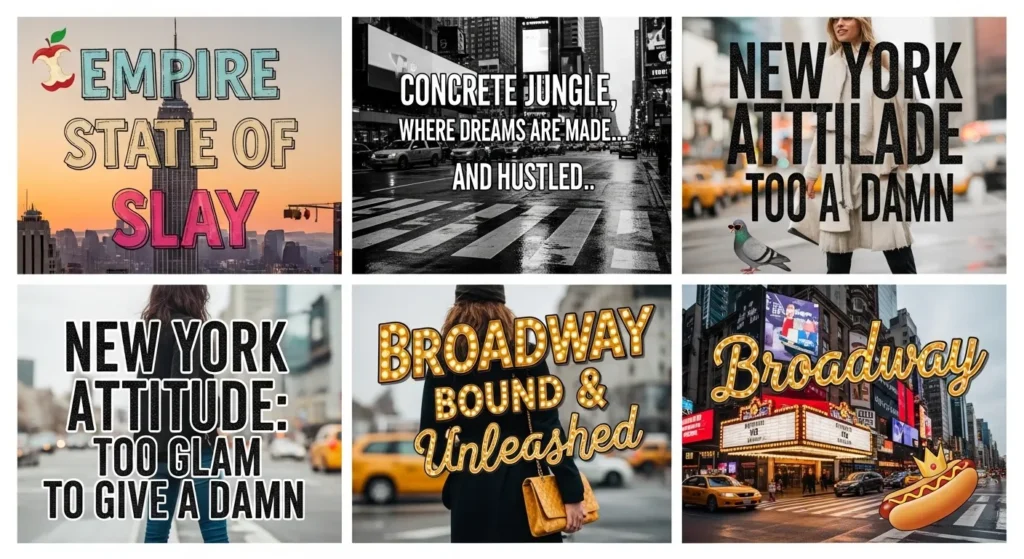 Bold & Sassy New York Captions