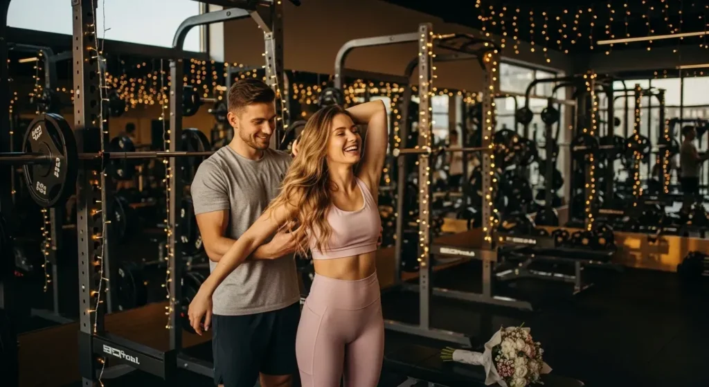 Romantic Gym Captions for Soft Vibes