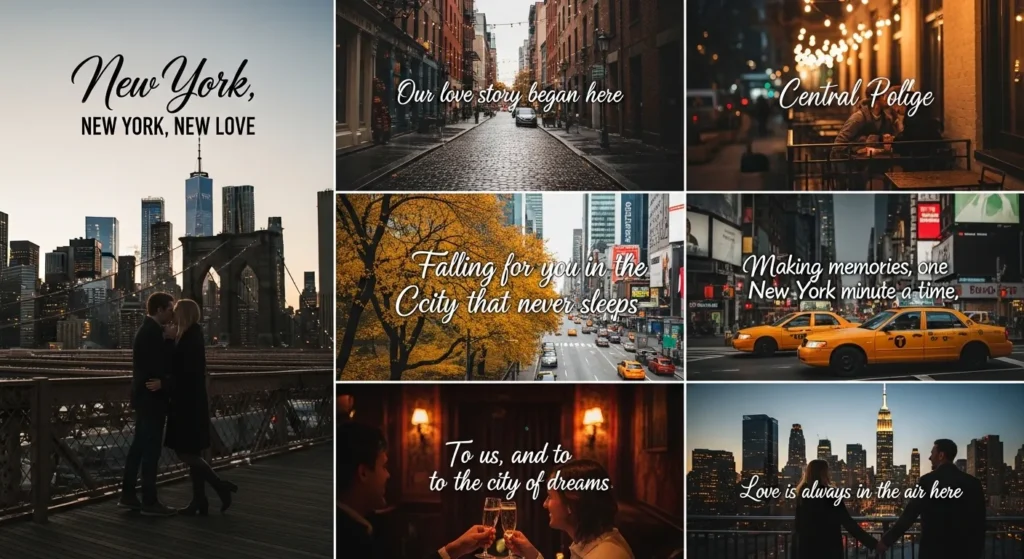 Romantic New York Captions
