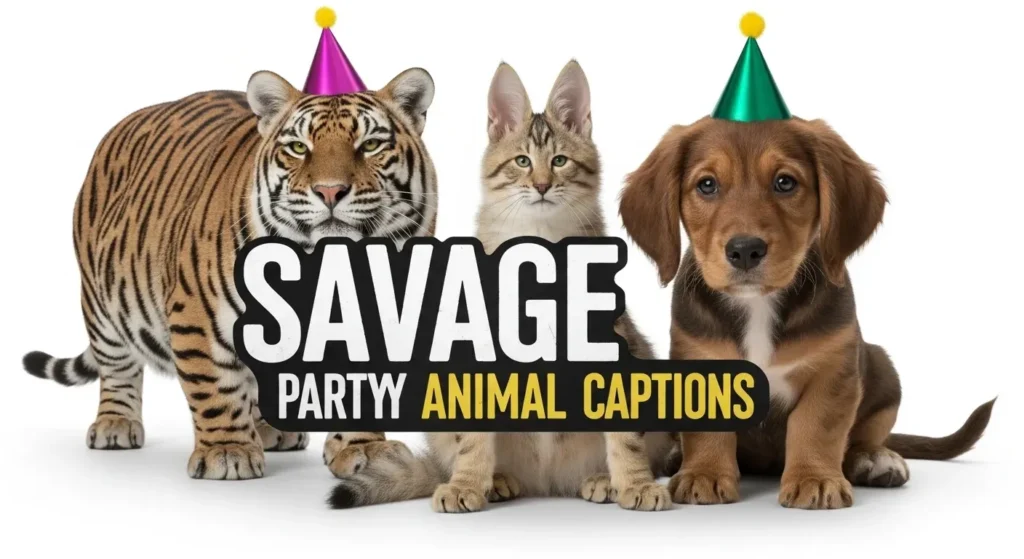 Savage Party Animal Captions